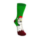 Sick Sock Green Santa Christmas Socks